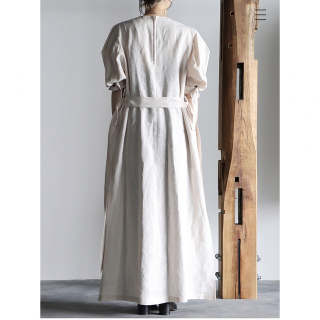 hyke line short sleeve maxi dress ハイクワンピ