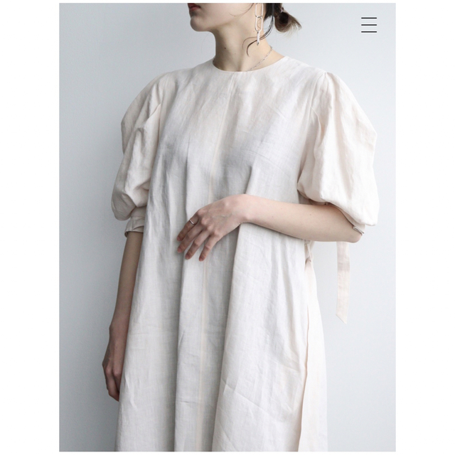 hyke line short sleeve maxi dress ハイクワンピ