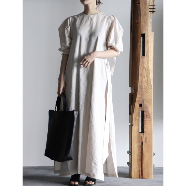 hyke line short sleeve maxi dress ハイクワンピ