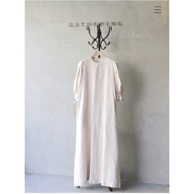 HYKE(ハイク)のhyke line short sleeve maxi dress ハイクワンピ レディースのワンピース(ロングワンピース/マキシワンピース)の商品写真