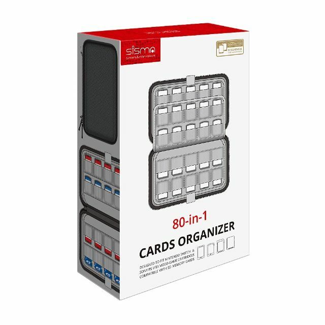 【特価商品】Sisma カードケース 80枚収納 for Switch Vita