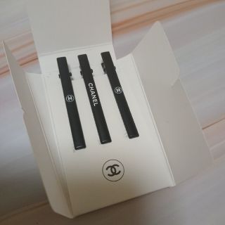 ヒート 新品未使用 シャネル CHANEL ヘアピン ノベルティ ヘアクリップ