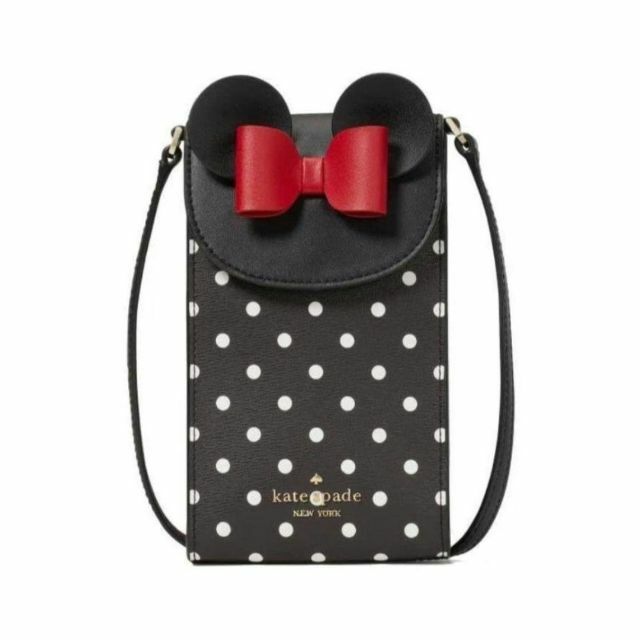 kate spade new york(ケイトスペードニューヨーク)の新品 ミニー ケイトスペード ディズニー 財布 スマホショルダー スマホケース レディースのバッグ(ショルダーバッグ)の商品写真