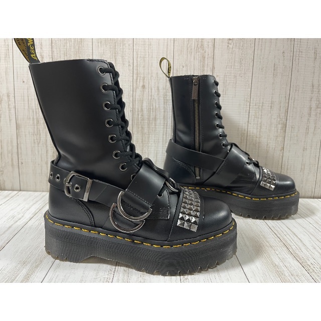 Dr.Martens(ドクターマーチン)のレアモデル　ドクターマーチン☆☆ＪＡＤＯＮ　HI  ＳＴＵＤ☆☆サイドジップ レディースの靴/シューズ(ブーツ)の商品写真