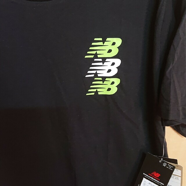 New Balance(ニューバランス)の新品 ニューバランス 黒 XLサイズ Tシャツ 半袖 メンズのトップス(Tシャツ/カットソー(半袖/袖なし))の商品写真