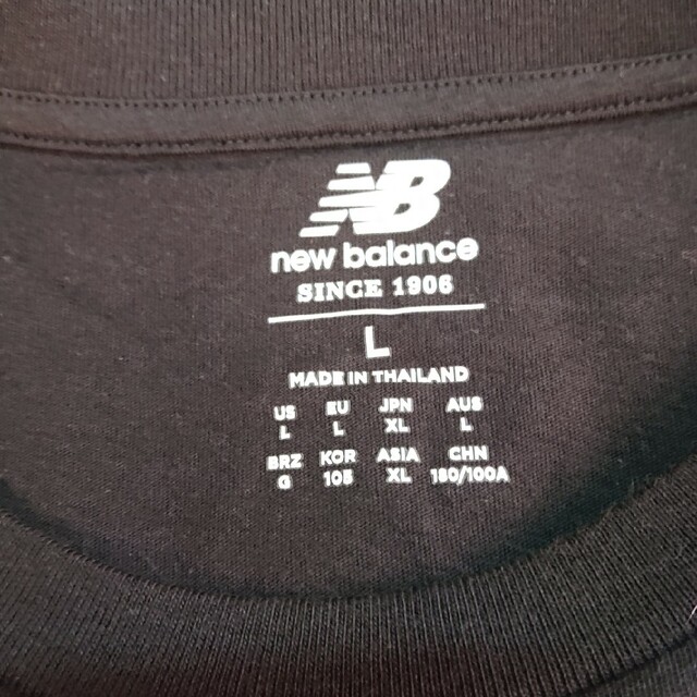 New Balance(ニューバランス)の新品 ニューバランス 黒 XLサイズ Tシャツ 半袖 メンズのトップス(Tシャツ/カットソー(半袖/袖なし))の商品写真