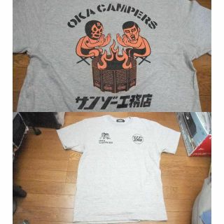 灰 パンクドランカーズ 未使用 丘キャンパーズ サンゾー工務店 Tシャツ XL
