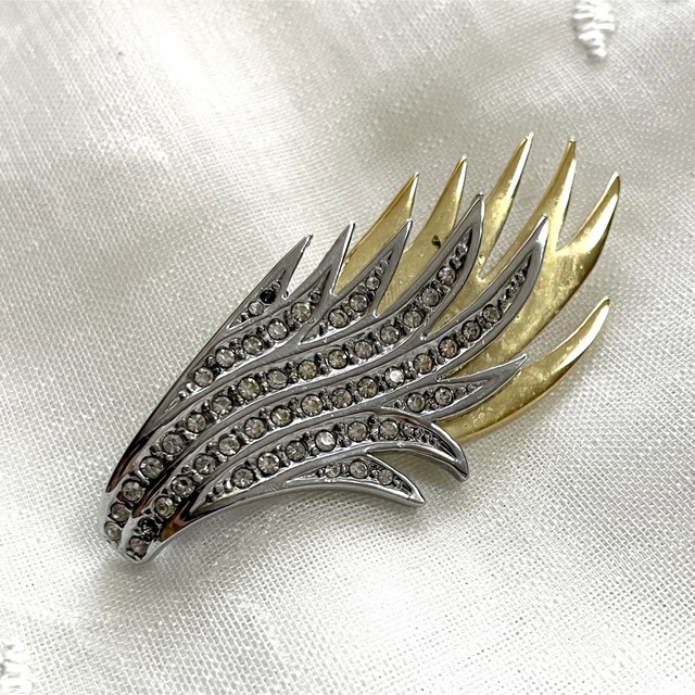 SALE/82%OFF】 ヴィンテージブローチ ビジュー ラインストーン