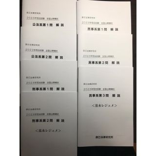 最新版】 2023年司法試験 全国公開模試 基本レジュメ 辰巳法律研究所