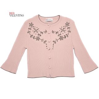 レッドヴァレンティノ(RED VALENTINO)の新品RED VALENTINOボレロカーディガン　ピンク#XS(カーディガン)