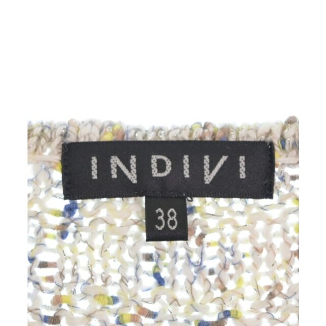 INDIVI インディヴィ ニット・セーター 38(M位) 白等(ミックス)