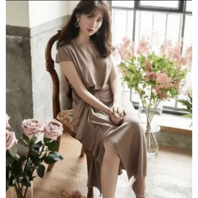 Herlipto♡Asymmetric Ruffled Jersey Dress