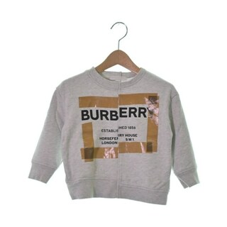 バーバリー(BURBERRY)のBURBERRY バーバリー パーカー 4Y グレー 【古着】【中古】(Tシャツ/カットソー)