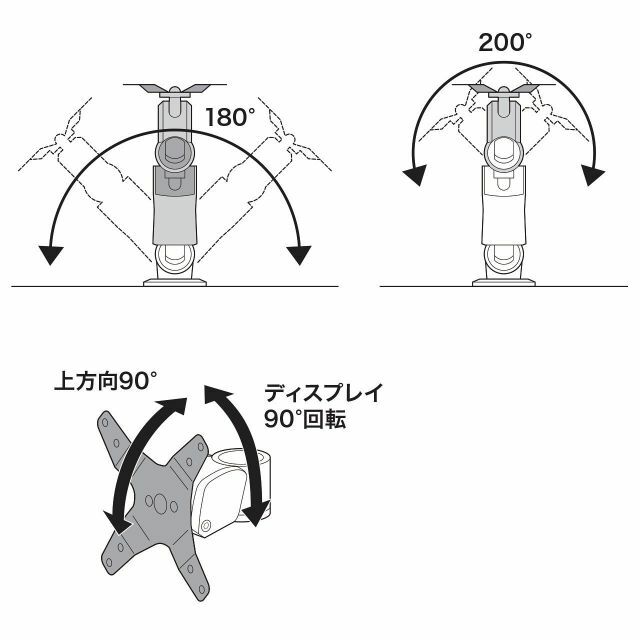 サンワサプライ 垂直液晶モニターアーム壁面用 CR-LA1004Nの通販 by maco's shop｜ラクマ