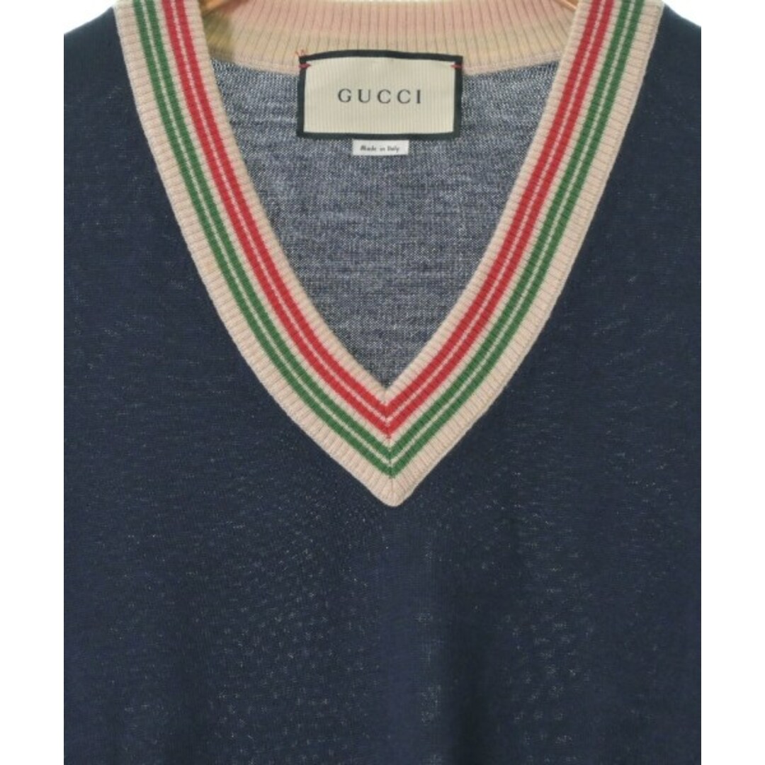 Gucci - GUCCI グッチ ニット・セーター XS 紺 【古着】【中古】の通販