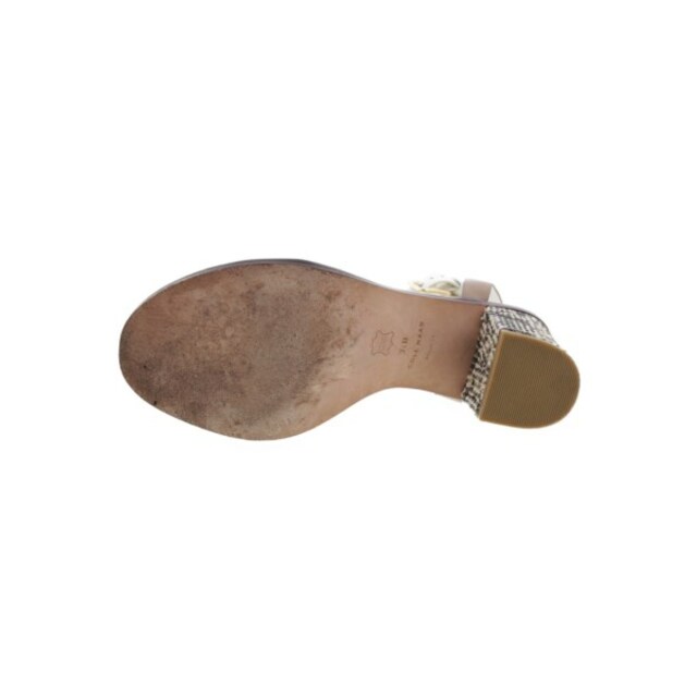 Cole Haan(コールハーン)のCOLE HAAN サンダル US7 1/2(24.5cm位) 白xベージュ系 【古着】【中古】 レディースの靴/シューズ(サンダル)の商品写真