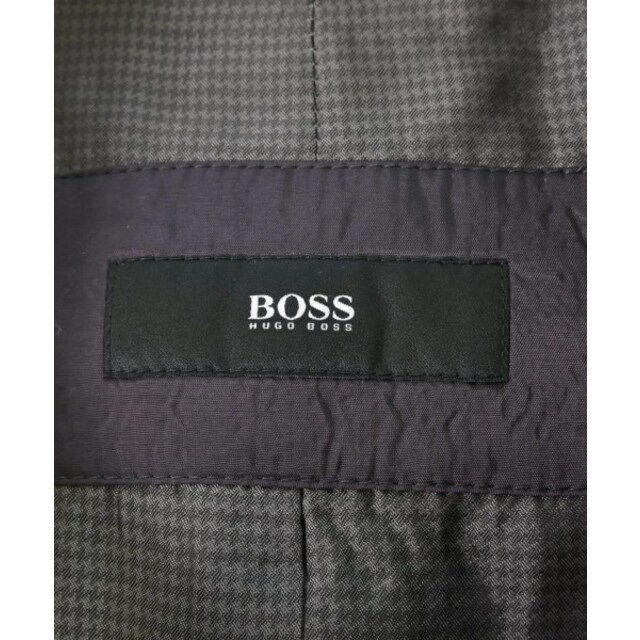 HUGO BOSS - HUGO BOSS ステンカラーコート 44(S位) グレーx黒(千鳥格