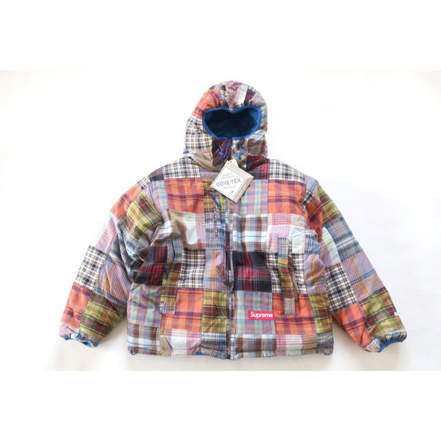 (XL)SupremeマドラスリバーシブルジャケットPUFFER JACKET