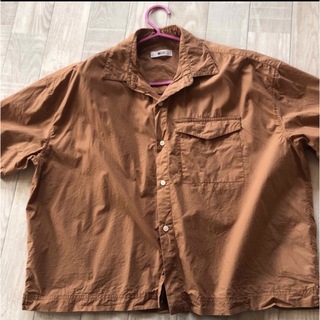 ウィゴー(WEGO)のwego シャツ　ブラウン　Mサイズ(シャツ/ブラウス(半袖/袖なし))