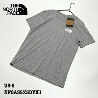 ザノースフェイス(THE NORTH FACE)の【新品】US-S ノースフェイス Tシャツ 半袖 バックプリント 灰 グレー(Tシャツ(半袖/袖なし))