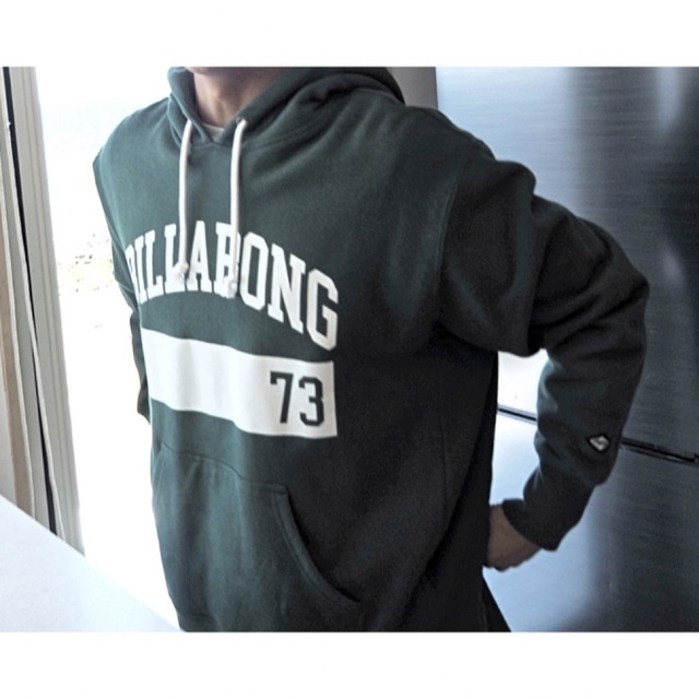 billabong - 新品タグ付き BILLABONG ビラボン パーカー グリーン Lの ...