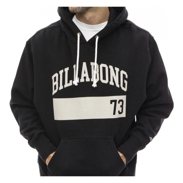 billabong(ビラボン)の新品タグ付き BILLABONG ビラボン パーカー 黒 ブラック XL メンズのトップス(パーカー)の商品写真