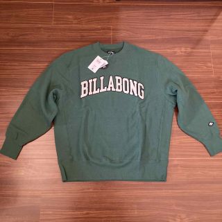 ビラボン(billabong)の新品タグ付き BILLABONG ビラボン トレーナー グリーン XL(スウェット)