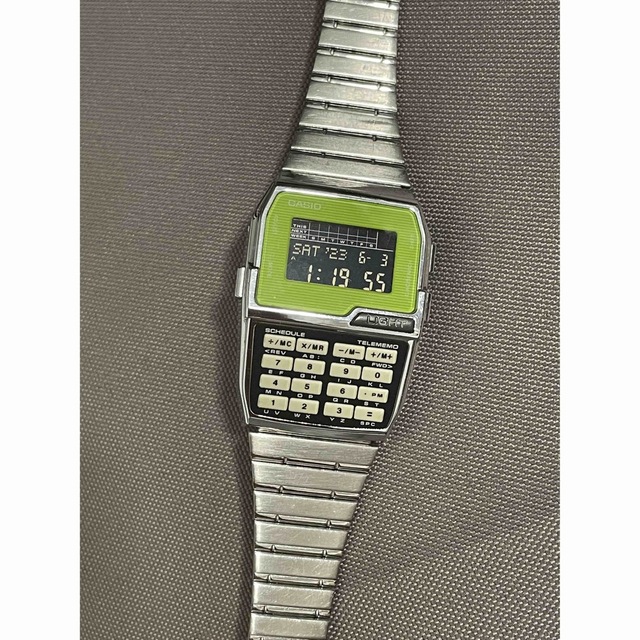 CASIO - カシオ CASIO データバンク DBC-1500 ライムグリーンの CASIO - カシオ CASIO データバンク DBC-1500 ライムグリーンの