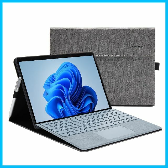 【色: グレー】Omnpak Microsoft Surface Pro 8 2