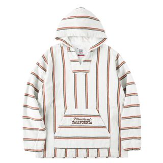 スタンダードカリフォルニア(STANDARD CALIFORNIA)のSD Stripe Comfortable Baja Hoodie ナチュラルL(パーカー)