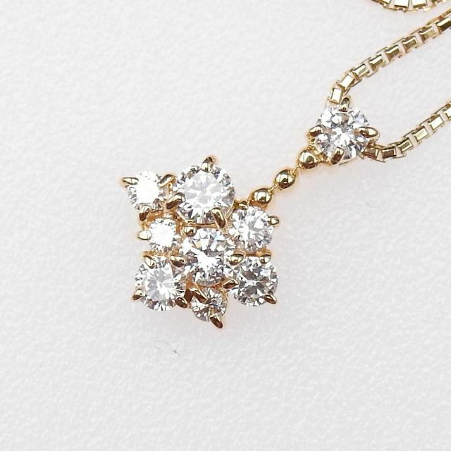 美品【正規品】星の砂 K18YG イエローゴールド D0.41ct ネックレス