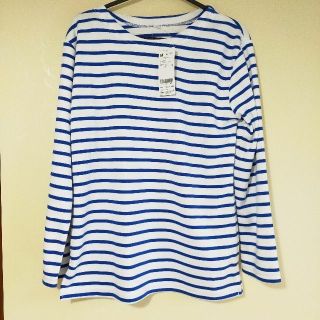 ベルーナ(Belluna)のベルーナ BELLUNA ポンチ素材 ボーダー プルオーバー 長袖 トップス(Tシャツ(長袖/七分))