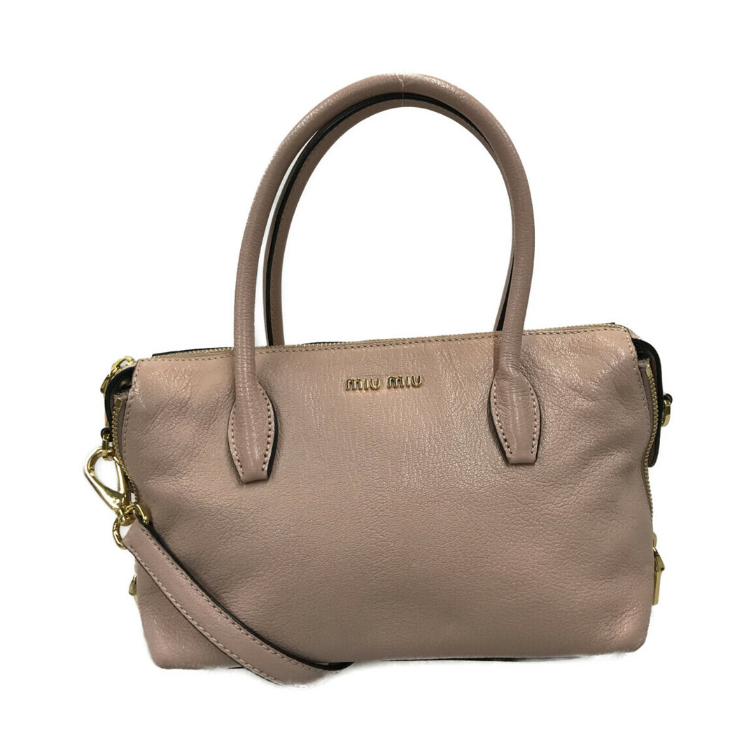 ミュウミュウ MiuMiu 2WAYレザーハンドバッグ レディース-