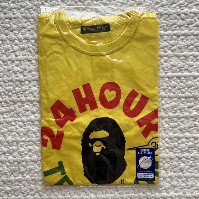 未使用品A BATHING APE コラボ Tシャツ 24時間テレビ メンズのトップス(Tシャツ/カットソー(半袖/袖なし))の商品写真