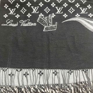 ルイヴィトン LV エシャルプ モノグラム ドーン トゥ ダスク カシミヤ マフラー M76826 ユニセックス ブルー系 LOUIS VUITTON  【アパレル・小物】