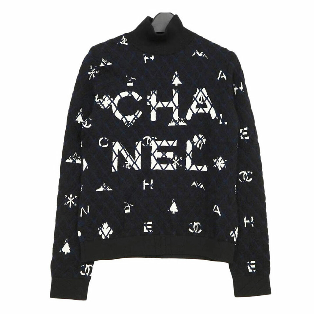 シャネル ココマーク ハイネック カシミヤ混 ニット トップス P62162K47532 レディース ブラック CHANEL  【アパレル・小物】