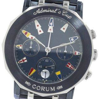 コルム(CORUM)のコルム CORUM 96.830.30 V585 アドミラルズカップ クロノグラフ デイト クォーツ メンズ 良品 _753713【ev10】(腕時計(アナログ))