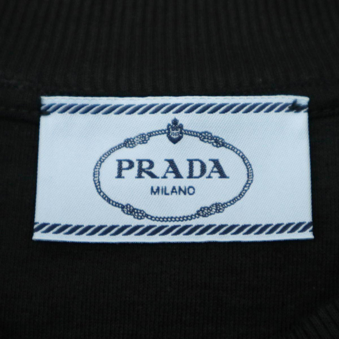 プラダ コットン フリース ミニドレス 133305 S231 12EE レディース ブラック PRADA  【アパレル・小物】