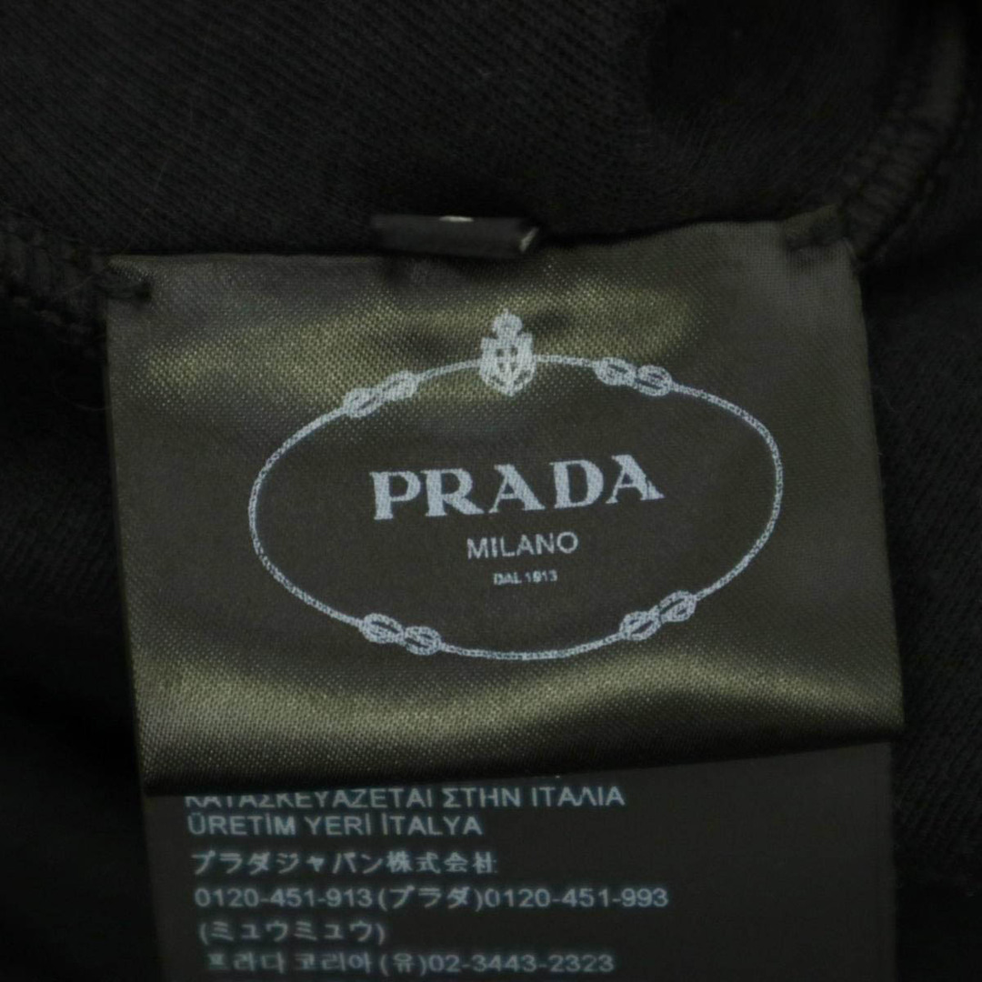 プラダ コットン フリース ミニドレス 133305 S231 12EE レディース ブラック PRADA  【アパレル・小物】