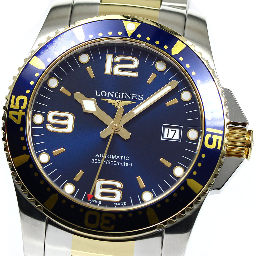 ロンジン LONGINES L3.781.4 ハイドロコンクエスト デイト 自動巻き メンズ 良品 _751225