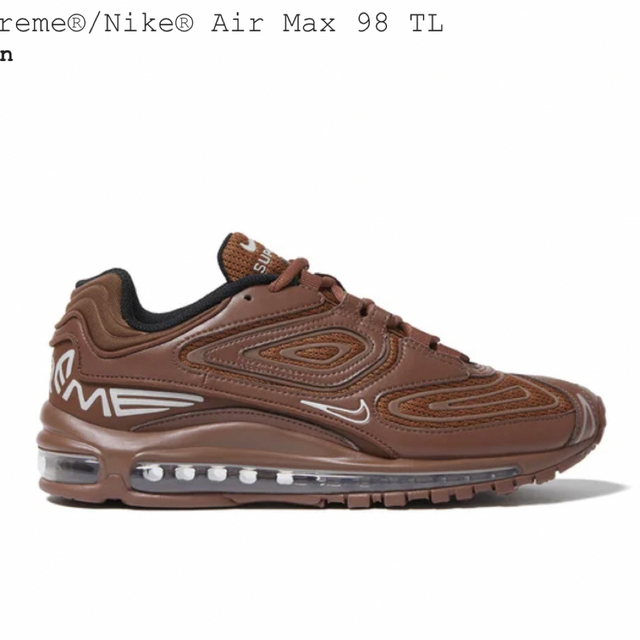 Supreme(シュプリーム)のNIKE  supreme AIR MAX 98 TL メンズの靴/シューズ(スニーカー)の商品写真