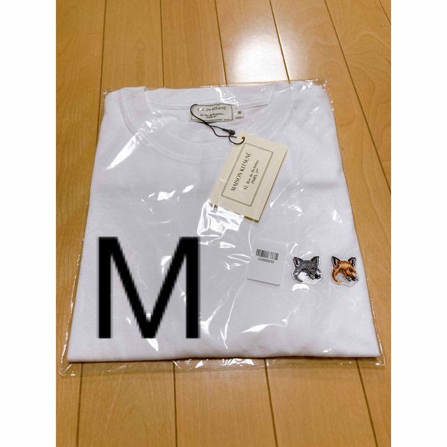 MAISON KITSUNE'(メゾンキツネ)の⑩ M メゾンキツネ　ダブルフォックス　Tシャツ レディースのトップス(Tシャツ(半袖/袖なし))の商品写真