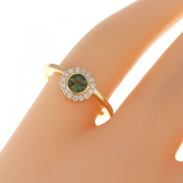 K18YG トルマリン リング 0.17CT レディースのアクセサリー(リング(指輪))の商品写真