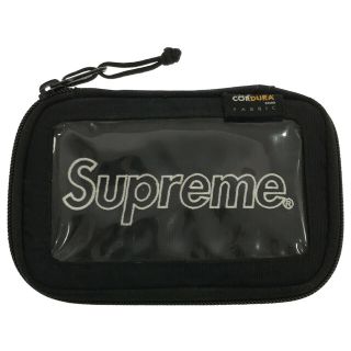 シュプリーム(Supreme)のSUPREME シュプリーム 19AW Small Zip Pouch ナイロンスモールジップポーチ ウォレット ブラック(長財布)