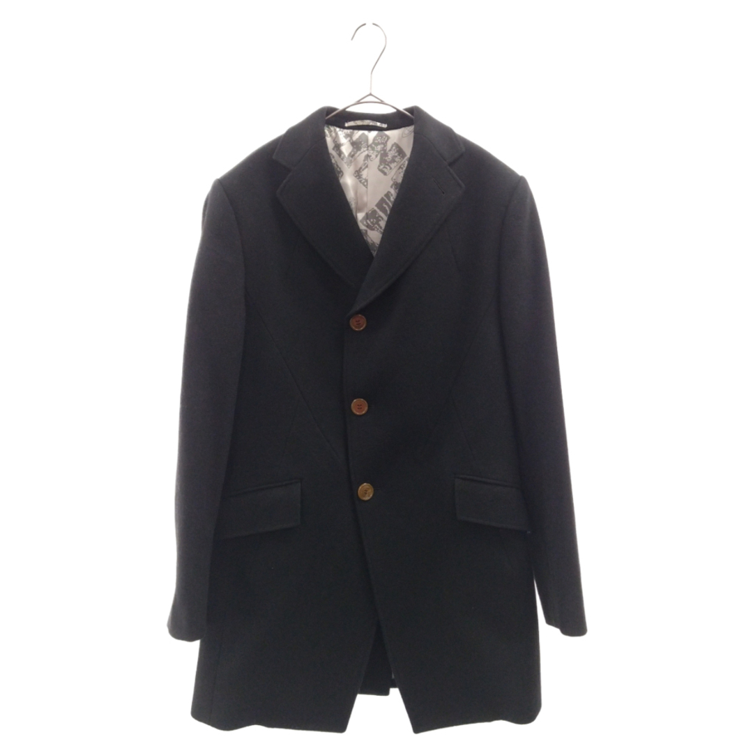 Vivienne Westwood MAN ヴィヴィアンウエストウッドマン アシンメトリー メルトンチェスターコート ジャケット VW-MH-71884 ブラック | フリマアプリ ラクマ