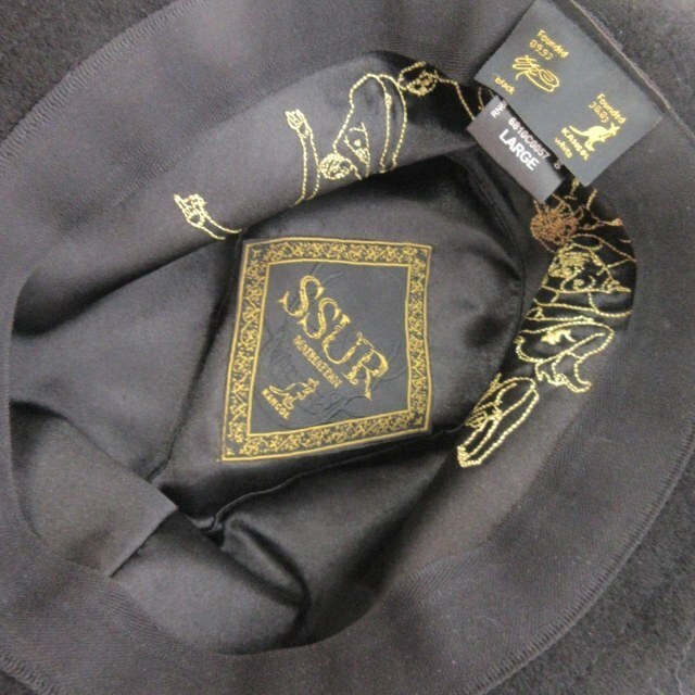 SSUR(サー)のサー SSUR × KANGOL カンゴール コラボ 帽子 ハット ブラック L メンズの帽子(その他)の商品写真