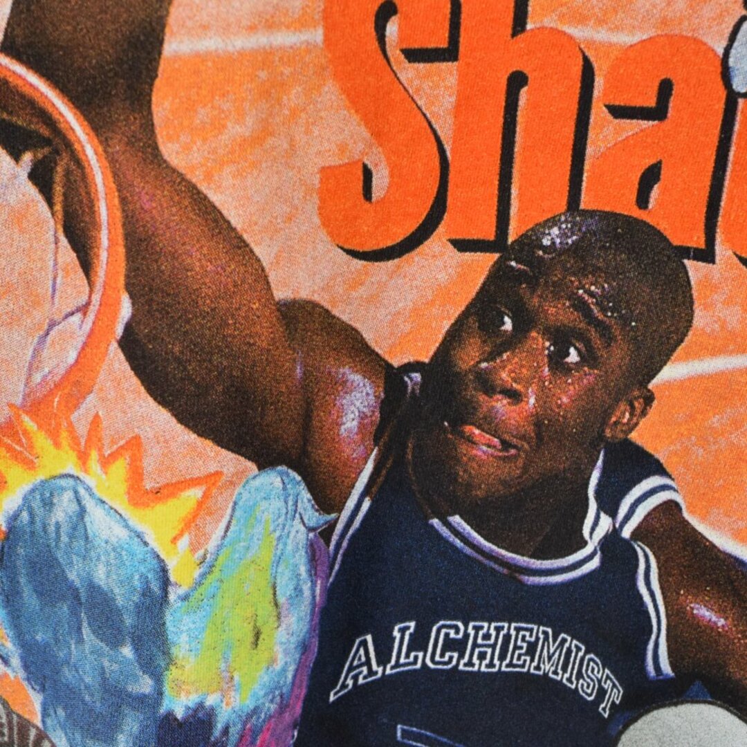 ALCHEMIST アルケミスト SI SHAQ ATTACK S/S T-SHIRT Shaquille O'Neal シャキール・オニール フロント フォト プリント 半袖 Tシャツ ブルー AL-S22-0000-037