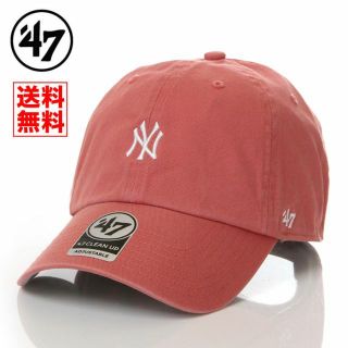 フォーティセブン(47 Brand)の【新品】47 キャップ NY ヤンキース 帽子 ピンク メンズ レディース(キャップ)