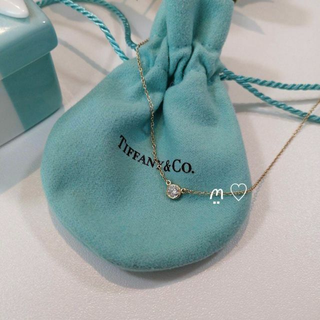 Tiffany & Co  バイザヤード　ネックレス　0.19カラット　K18G