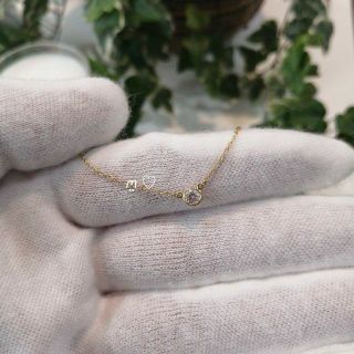 ティファニー バイザヤード ネックレス K18 ダイヤモンド 0.03ct